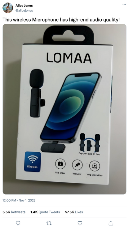 LOMAA Mic Magic: Wireless Wonder